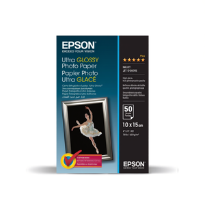 Ultra <b>Glossy</b> 10 X 15 cm Photo <b>Paper</b> 50pcs C13S041943 High Quality for Professional Photography and Display - Product Image 2