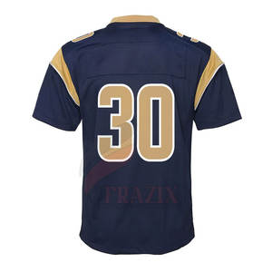 Nouveauté, maillots de football américain personnalisés pour hommes, respirants, grande taille, manches courtes, vente en gros - Product Image 2