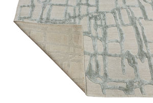 Super doux marocain luxe rayé peluche moelleux 100% bambou réversible antidérapant léger tapis grande surface salon moderne - Product Image 4