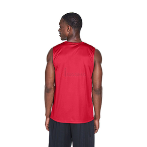 Custom Logo <b>Men</b> <b>Cropped</b> Tank <b>Top</b> 220GSM Cotton Subtle Acid Wash Sleeveless Tees Raw Hem Casual Gym Fitness Wear - Product Image 2