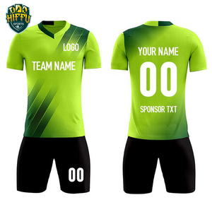 Camisetas y pantalones cortos de fútbol personalizados al por mayor, kits de uniformes de fútbol para equipos de secado rápido, poliéster, tallas para jóvenes y adultos - Product Image 1