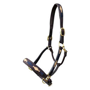 Professional High Quality Outdoor Equestrian Adjustable Leather <b>Halter</b> Multi Color Customization Accepted Horse Bridle SURGIGYNE - Product Image 3