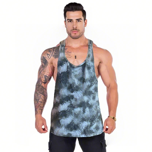 Camiseta de tirantes personalizada para hombre, baloncesto, correr, entrenamiento, Fitness, gimnasio, chalecos, camiseta - Product Image 2