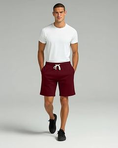 Pantalones Cortos Deportivos Casuales de Felpa para Hombre, 5.5 Pulgadas, Pantalones Cortos Deportivos de Algodón para Gimnasio, Pantalones Cortos Deportivos con Bolsillo para Correr, Hacer Ejercicio, Descansar - Product Image 4