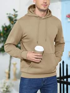 Ventes en gros de sweats à capuche pour hommes de qualité supérieure, simples, décontractés, ajustés, doublés, tendance, style hip-hop, vêtements de rue, design de sweat à capuche - Product Image 2