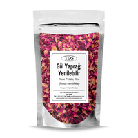 Pétales de rose comestibles TOS Select, marque privée, 250g, séchés au soleil, ingrédient floral culinaire naturel de haute qualité, durée de conservation de 48 mois
