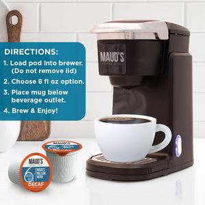 Cápsulas de Café Descafeinado Tueste Medio Maud's, 18 unidades, Café Descafeinado en Cápsulas Individuales - Product Image 2