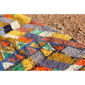 Éclectique coloré fait à la main écologique lavable en polypropylène tapis protecteur usage domestique tissé techniques - Product Image 5