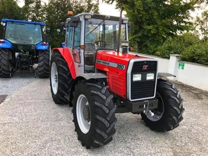 รถแทรกเตอร์ฟาร์ม Massey Ferguson 390 100 แรงม้า สีแดง ขับเคลื่อน 4 ล้อ เครื่องยนต์ดีเซล สำหรับงานเกษตร พร้อมหลังคา ระดับความปลอดภัยสูง - Product Image 1