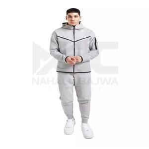 Survêtement de football pour homme, Logo personnalisé, technologie, polaire, fermeture éclair, uni, survêtement d'hiver chaud. - Product Image 2