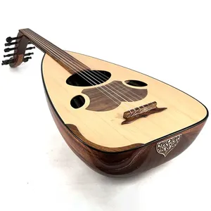 Professional 11 String 6 Course Arabic Oud - Handmade Mahogany <b>Wood</b> Oriental Lute - Product Image 2