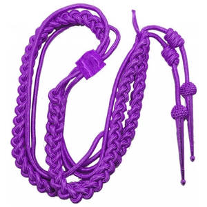 Cordon d'aiguillette cérémonial pour uniforme d'officier - Couleurs et logo personnalisables, sans sangle, uniforme élégant - Product Image 6