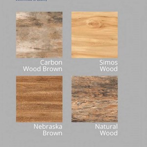 Bois de carbone brun Simos bois Nebraska Design brun 600x600mm-finition mate rustique par Novac céramique LLP carreaux nitrifiés inde - Product Image 1
