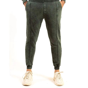 100% algodón Vintage dos piezas Jogging Suit logotipo personalizado lavado ácido chándal ropa de calle logotipo personalizado lavado ácido gimnasio chándales - Product Image 4