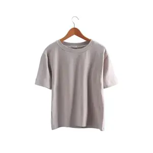 最新の2024ファッションサマーレディースTシャツ長袖トップス女性特大Tシャツ新しいトレンド綿100% 通気性Tシャツ