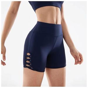 Femmes Double Couche Taille Haute Courir Séchage Rapide Sportif Court Gym Élastique Workout Athlétique Shorts Pour Yoga - Product Image 5