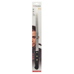 Coltello per prosciutto Uniblock con lama in acciaio inox alveolato, 29 cm. (3 Claveles 00965) - Product Image 2