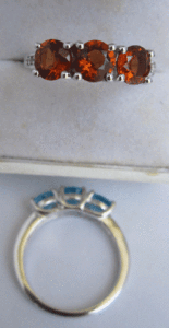 925 Sterling Silver Women's Natural Garnet <b>Ring</b> <b>Adjustable</b> Oval Cut Inlay Free Size for Any Occasion Shah Gems - Product Image 1