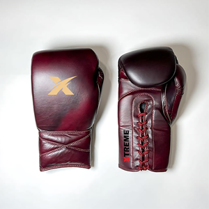 Gants de boxe d'entraînement en cuir haute performance avec logo personnalisé, fermeture auto-agrippante, antidérapants et évacuant l'humidité - Product Image 4