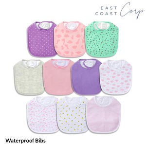 Baberos unisex de algodón orgánico resistente al agua, supersuave y absorbente con broches ajustables - Product Image 4