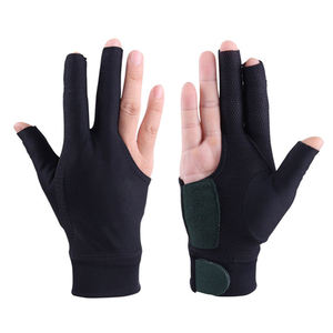 Guantes de billar elásticos izquierdos de tres dedos profesionales Premium con protección de manos estirable para entrenamiento de tiradores - Product Image 2
