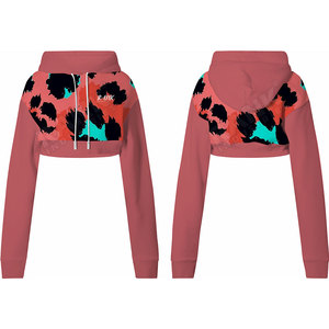 Sudadera Corta para Mujer, Fabricada en Pakistán, 100% Algodón, Nuevo Estilo, Transpirable y Ecológica - Product Image 6