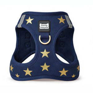 선레이마스코타 맞춤형 소프트 메쉬 애완견 고양이 하네스 반사성 통기성 스텝인 도그 하네스 세트 강아지 애완견 산책 세트 - Product Image 2