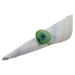 Rond de serviette de table inspiré de l'agate de design vintage décors de dessus de salle à manger pour la maison hôtel restaurant porte-serviettes approvisionné - Product Image 2