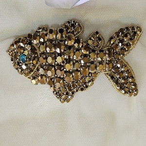 แผ่นผ้าเทอร์รี่แบบนอนวูฟเวนสำหรับงานปักลวดลายปลาที่มีคุณภาพสูง - Product Image 1