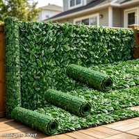 Panneau de clôture artificielle en feuilles de lierre, écran de protection pour jardin, cour, balcon, terrasse, décoration extérieure