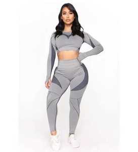 Ensemble haut côtelé sculpté sans couture et leggings courts de haute qualité 2026, avec soutien-gorge de yoga et leggings personnalisables avec logo, entièrement sublimés - Product Image 6
