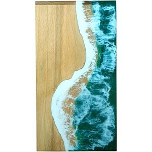 Urna para cenizas humanas adultas de palisandro hecha a mano urna de madera de cremación funeraria epoxi decorativa conmemorativa personalizada - Product Image 5