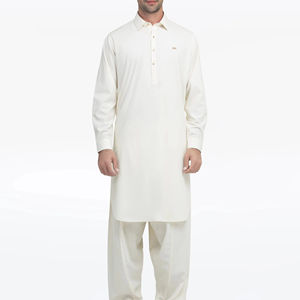 Salwar Kameez Classique Premium pour Hommes Pakistanais, Tenue Traditionnelle Musulmane pour Mariage, Aïd et Tenue de Bureau, Marque Personnalisée - Product Image 1