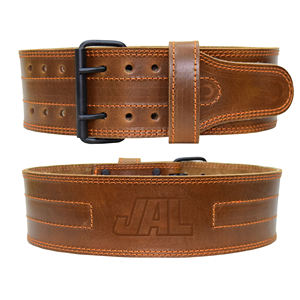 เข็มขัดยกน้ำหนักเข็มขัดหนังสำหรับออกกำลังกายเข็มขัดรัดเอวสองง่ามสำหรับฝึกเพาะกาย - Product Image 2