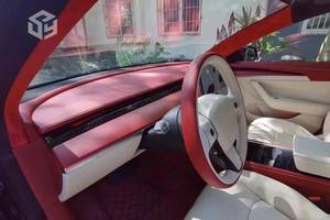 Ensemble complet de housses de siège de voiture imperméables en cuir, housses de siège de voiture personnalisées d'origine pour Tesla Model Y Model <span class=keywords><strong>3</strong></span> - Product Image 6