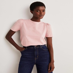 Ladies Crop Top T-Shirt Nouveau Custom Made Women's Eco-Friendly High Quality Crop Top Tee Shirt - Product Image 4