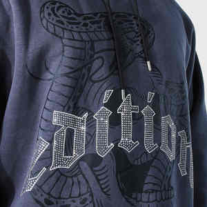 New Men's <b>Rhinestone</b> Printed Hoodie Street Wear Fashion Hip Hop Full Outside <b>Rhinestone</b> <b>Hoodies</b> - Product Image 3