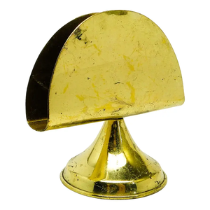 Venta al por mayor de oro decorativo servilletero para el hogar y el restaurante servilletero de mesa para hoteles hecho de metal - Product Image 2