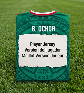 Camiseta de Jugador de Local G. Ochoa México, Versión Elite Aztec Jacquard, San Memo El Tri, Equipación Oficial del Partido - Product Image 1