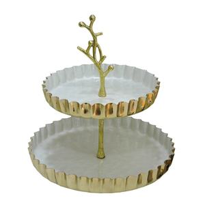 Gold Metal Cake Stand Round <b>Dessert</b> Cupcake Pastry Candy Display for Wedding Birthday Party Event - Product Image 3