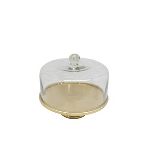 Présentoir à gâteaux et présentoir à gâteaux en laiton doré de conception simple et moderne pour outils de gâteau de table avec articles de fête - Product Image 3