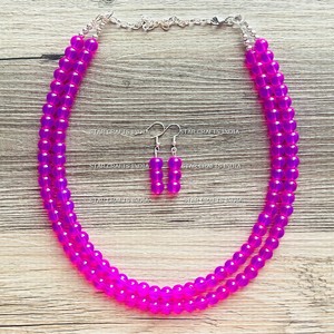 2023 été populaire coloré résine époxy bijoux étanche océan collier émail blanc collier de perles pour les femmes - Product Image 6