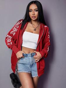 Meilleure vente 100% coton femme sweats à capuche vêtements décontractés de haute qualité avec col à capuche séchage rapide Logo avant pour l'hiver - Product Image 5