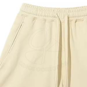 Short coupe-vent en maille à séchage rapide et garniture élégante Short coupe-vent de sport de taille personnalisée pour les hommes - Product Image 5