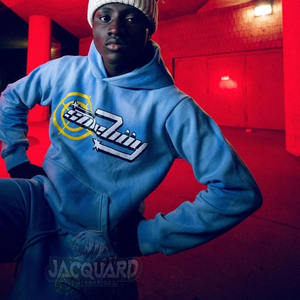 OEM logotipo personalizado Unisex Plus XXL 2 piezas Sudadera con capucha chándal ecológico Invierno Polar chándal transpirable sin costuras Casual - Product Image 3