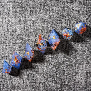 Premium Resin <b>Polyhedral</b> <b>Dice</b> Set Handmade Eco-Friendly Durable 7-Piece Gaming <b>Dice</b> for Gifting Tradebyd - Product Image 6