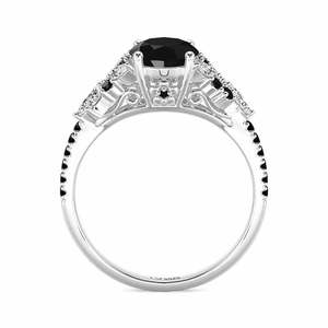 Bague de fiançailles Jeulia Vintage Midnight Black Butterfly Diamond en argent sterling - Product Image 3