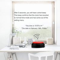 Horloge tactile et vibrante avec double mode pour malvoyants et malentendants Catégorie de produit Alarmes Buzzers Sirènes