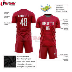 ชุดฟุตบอลออกแบบได้เองเสื้อฟุตบอลเปล่าและชุดฟุตซอลชุดพิมพ์หมายเลขชื่อทีมที่กำหนดเอง - Product Image 5