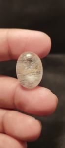 Pierres précieuses en vrac calibrées, forme trilobée, cabochon à dos plat, qualité Rutile Doré - Product Image 4